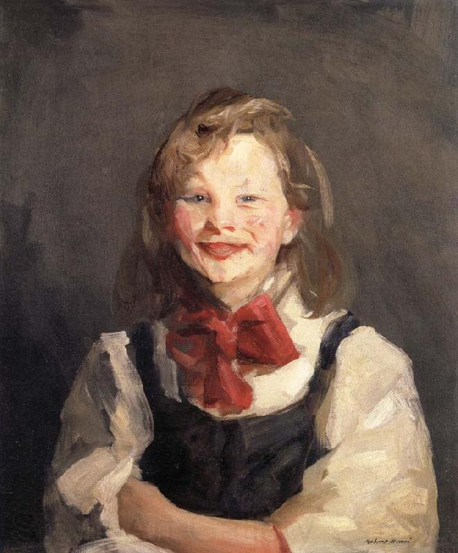 Robert Henri Laughting Girl Norge oil painting art